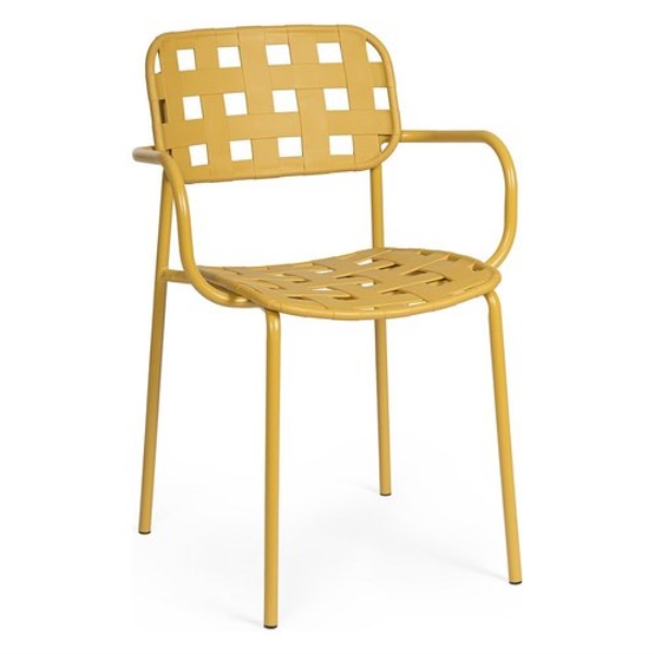 Sedia con braccioli Yes Everyday 0650034 CLOVER Ocra