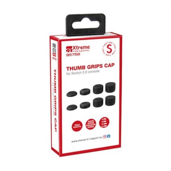 Grip Gamepad Xtreme 95758 SWITCH 2 Thumb Grips Cap Black