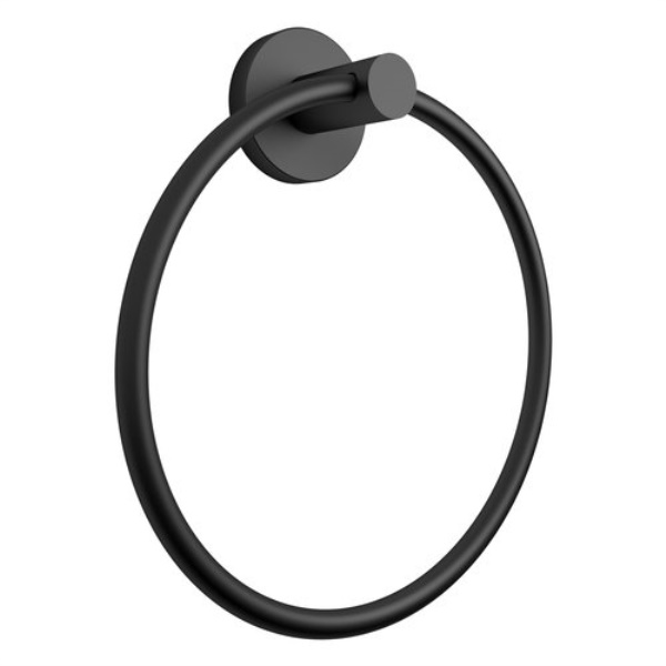 Porta asciugamani parete Gedy FP70 14 FELCE PLUS ad anello Nero opaco
