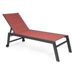 Yes Everyday - Lettino prendisole Yes Everyday 0664000 HILDE Antracite e Rosso