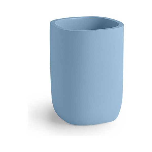 Bicchiere porta spazzolino Gedy YL98 62 YLENIA Azzurro