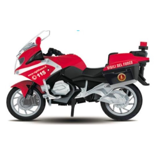 Modellino moto Re. El Toys 0349 VIGILI DEL FUOCO Moto con luci e suoni