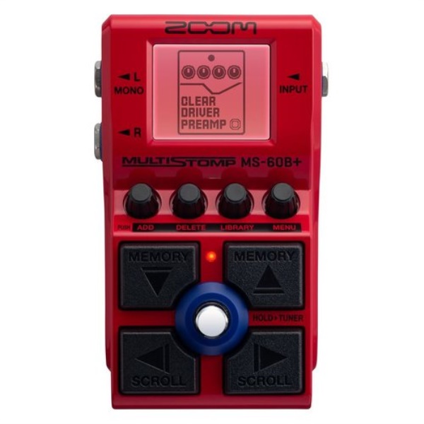 Multieffetto basso Zoom MULTISTOMP MS 60B+ Red