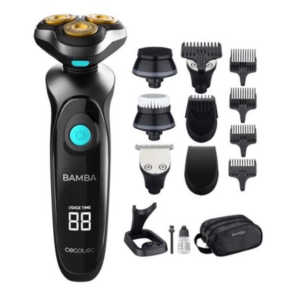 Rasoio barba Cecotec 04194 BAMBA PrecisionCare TwistGroom 10in1 Black