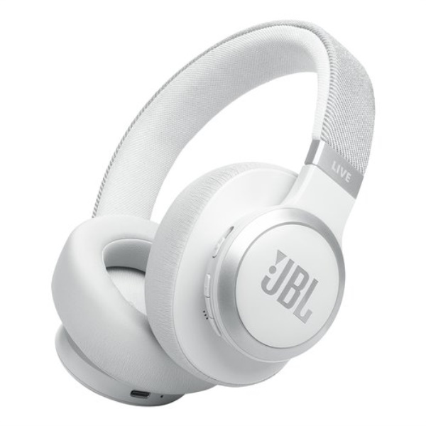 Cuffie microfono bluetooth Jbl JBLLIVE770NCWHT LIVE 770NC White