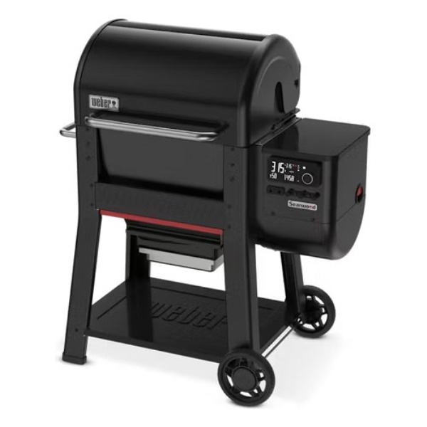 Barbecue Pellet Weber 1500130 SEARWOOD 600 Nero