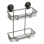 Gedy - Porta oggetti box doccia Gedy HO19 14 HOT Doppio Nero opaco