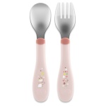 CHICCO - Set cucchiaio e forchetta bimbi Chicco 00016102150000 Rosa