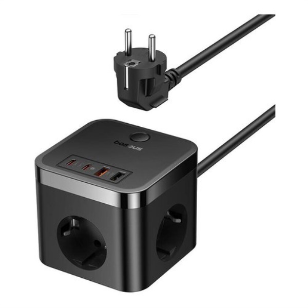 Presa filtrata Baseus E00066400117 00 POWERCOMBO Cube 30W Black