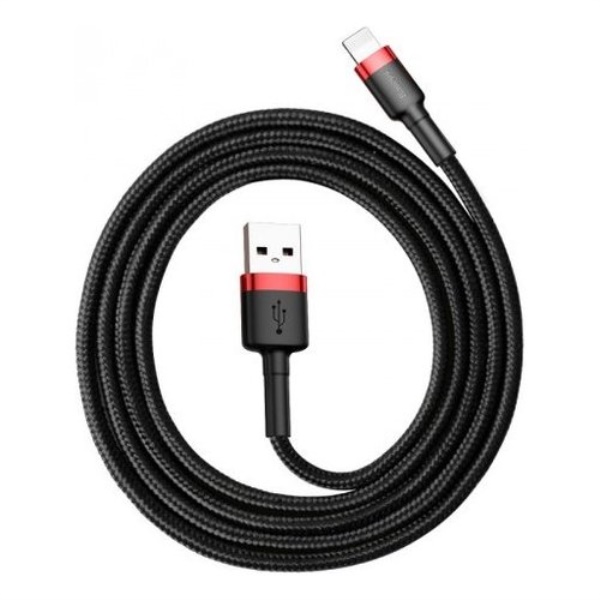 Cavo Lightning Baseus CALKLF B19 CAFULE 2.4A Black e Red