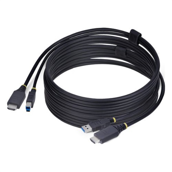 Cavo adattatore Startech.Com HU12210 KVM CABLE KVM HDMI e USB Black