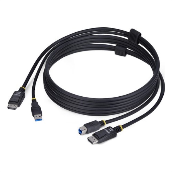 Cavo adattatore Startech.Com DU1226 KVM CABLE KVM DisplayPort e USB Bl