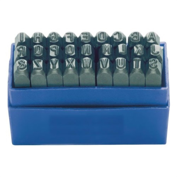 Set punzoni Vbw 6558.00.008 alfabetici h. 8 mm