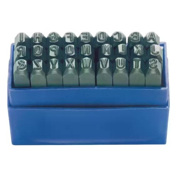 Set punzoni Vbw 6558.00.004 alfabetici h. 4 mm