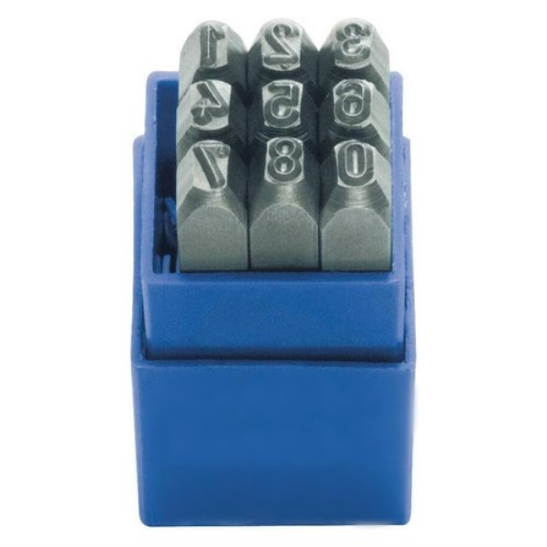 Set punzoni Vbw 6556.00.008 numerici h.  8 mm