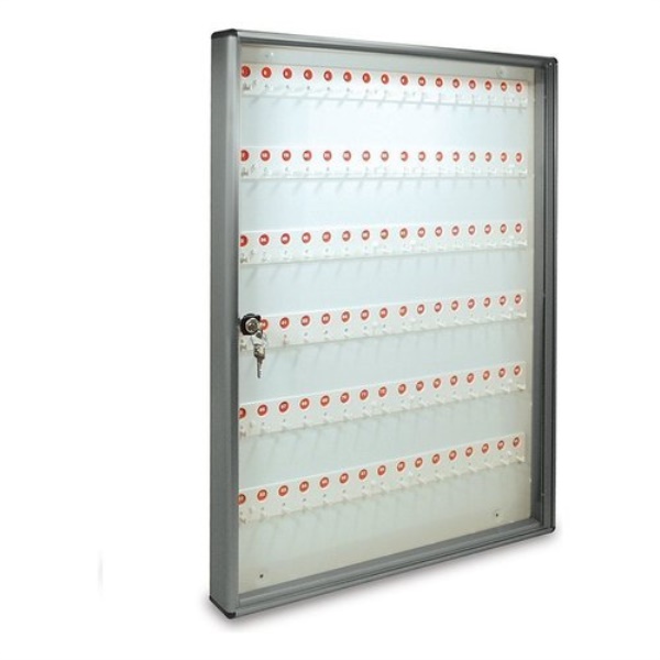 Bacheca chiavi Alubox 23BCN96AM 96 Ganci Argento metallizzato