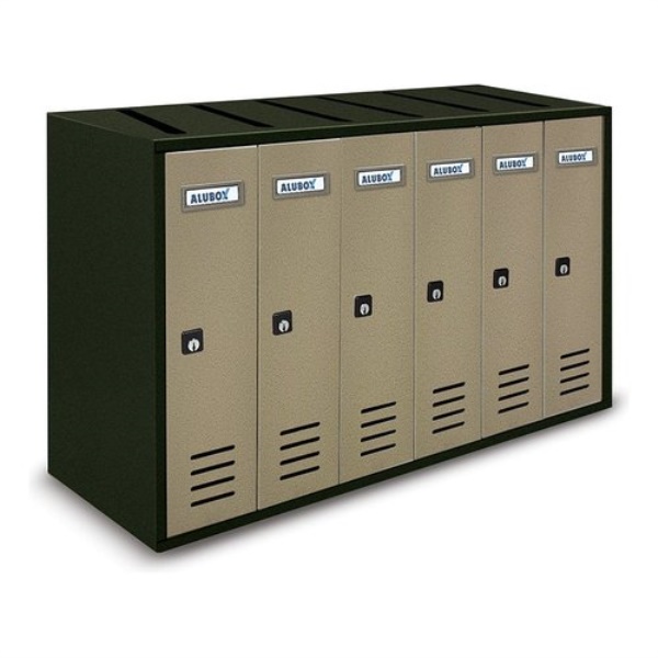 Cassetta posta condominiale Alubox 20C6RVSA CUBO Sabbia