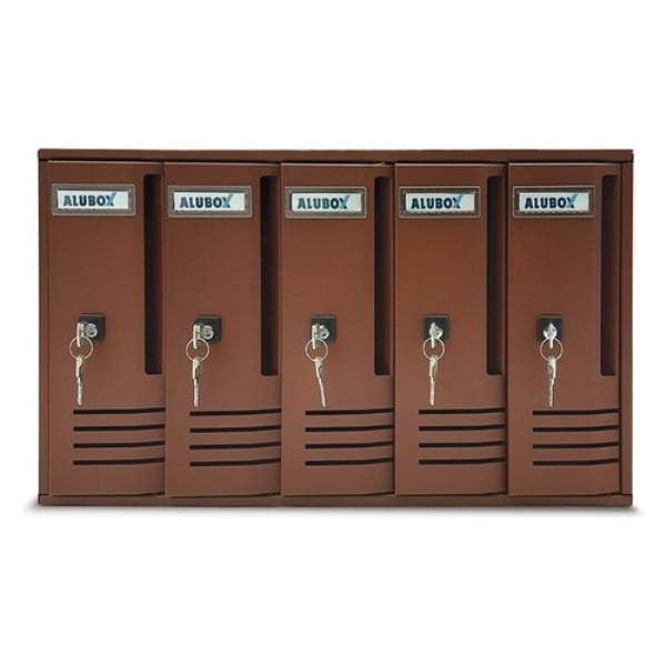 Cassetta posta condominiale Alubox 20C5RU CUBO Ruggine