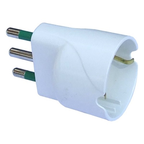 Adattatore Fme Fanton 82610 E con spina italiana 16A Bianco