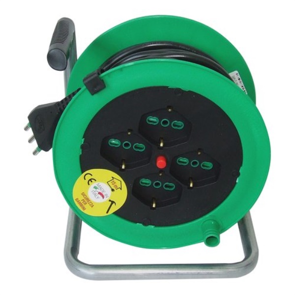 Avvolgicavo elettrico Fme Fanton 14611 ONDINO 4P e disgiuntore termico