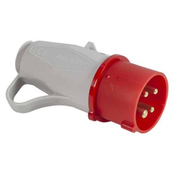 Spina elettrica Fanton 70010 con anello Rosso e Bianco