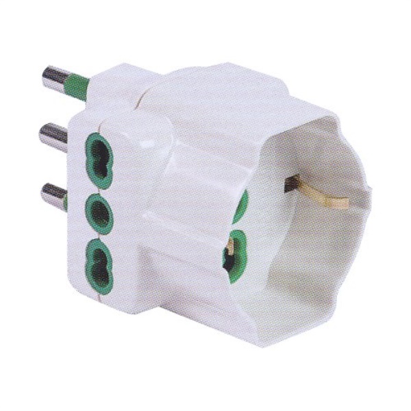 Adattatore Fme Fanton 82640 E con spina italiana 16A Bianco