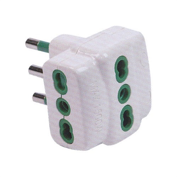Adattatore Fme Fanton 82630 E con spina italiana 16A Bianco