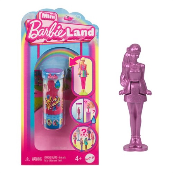 Bambola Mattel HYF28 BARBIE LAND Mini Doll Color Reveal Assortito