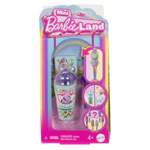 Bambola Mattel JCR22 BARBIE LAND Mini Doll Pop Reveal Assortito