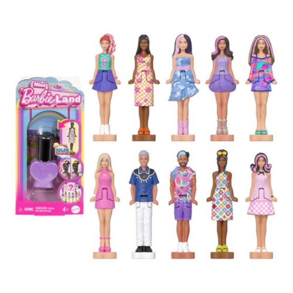 Bambola Mattel JCP97 BARBIE LAND Mini Doll Fashionistas Color change A