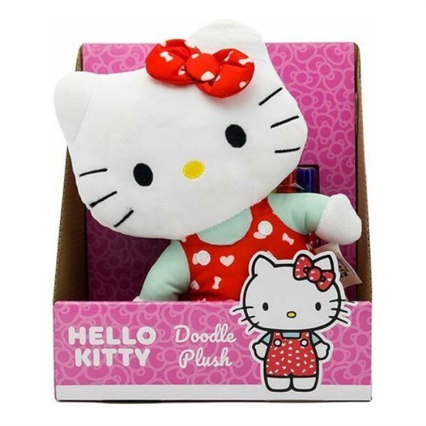 Peluche Toys One 2284070 HELLO KITTY Doodle Plush colorabile