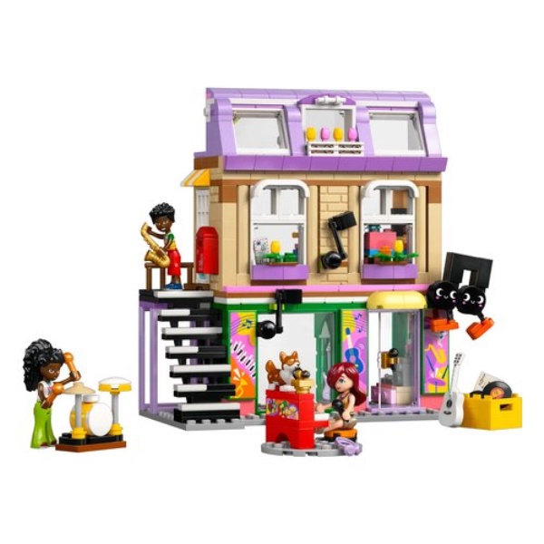 Costruzioni LEGO 42653 FRIENDS Negozio di musica e appartamento