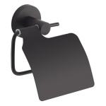 Gedy - Porta rotolo WC parete Gedy FP25 14 FELCE PLUS coperto Nero opaco