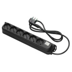 Fme Fortek - Multipresa tavolo Fme Fanton 47431 10/16A Nero