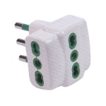 Fme Fortek - Adattatore Fme Fanton 82630 E con spina italiana 16A Bianco
