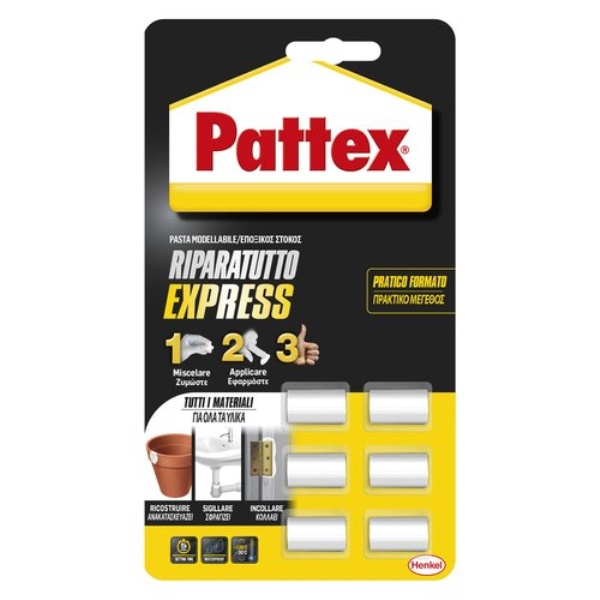 Collante Pattex 2668472 Ripara Express in pasta Bianco