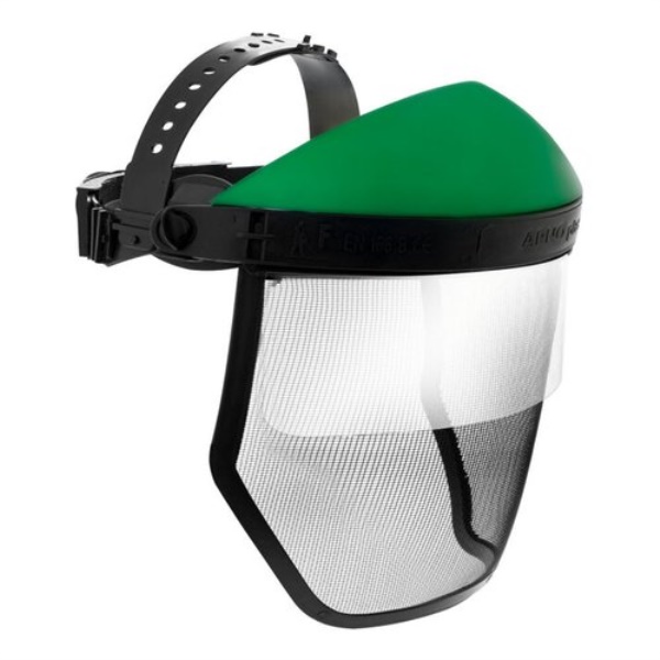 Visiera protettiva Arno plast 1601 0302 Fusion Pro Nero e Verde