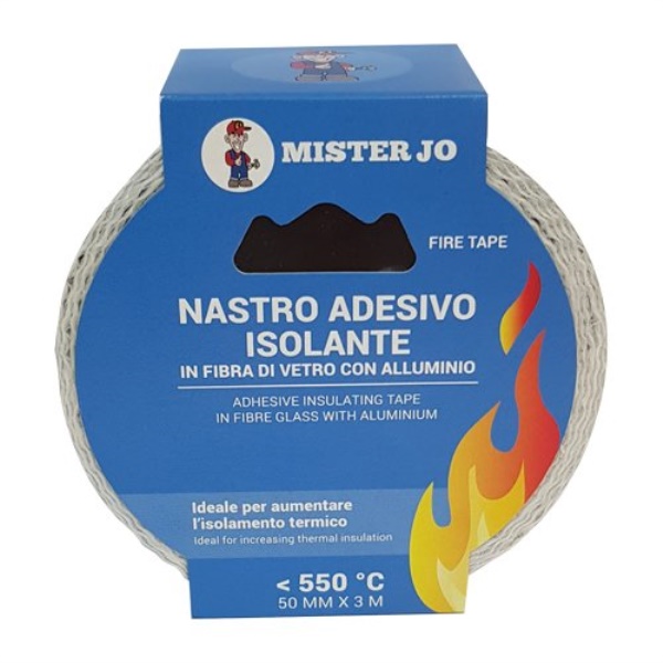 Nastro alte temperature Mister Jo 6700 8 FIRE TAPE isolante Alluminio