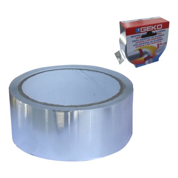 Nastro alte temperature Geko 230 901 SMOKE alluminio Silver
