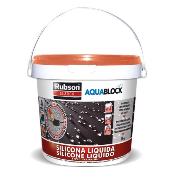 Impermeabilizzante Rubson 1894877 Silicone liquido SL3000 Terracotta