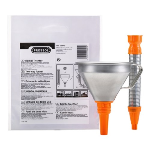 Imbuto cambio olio auto Pressol 02645 COMBI prolunga flessibile Zincat