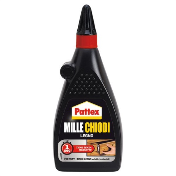 Colla montaggio Pattex 2716181 MILLE CHIODI per legno Trasparente