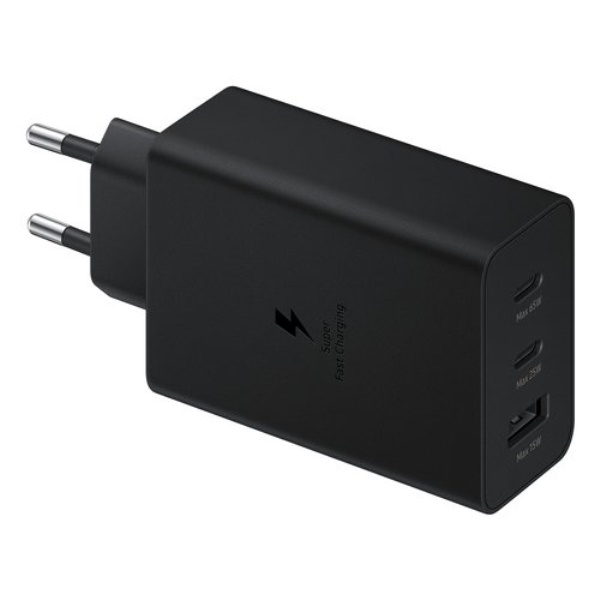 Caricabatterie Samsung EP T6530NBEGEU TRIO 65W Black