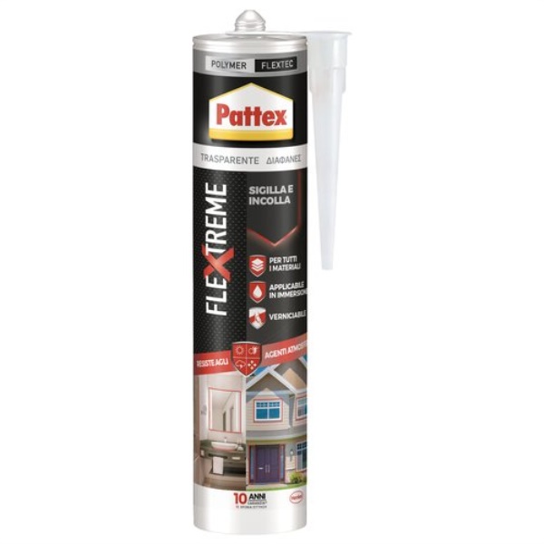 Sigillante polimerico Pattex 2719764 FLEXTREME REPAIR Trasparente
