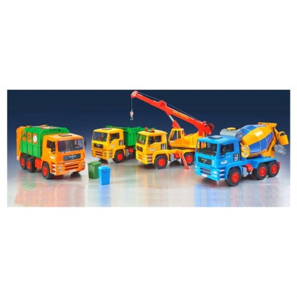Mezzo cantiere Bruder 01051 MAN Camion da cantiere 50°Anniversario Ass