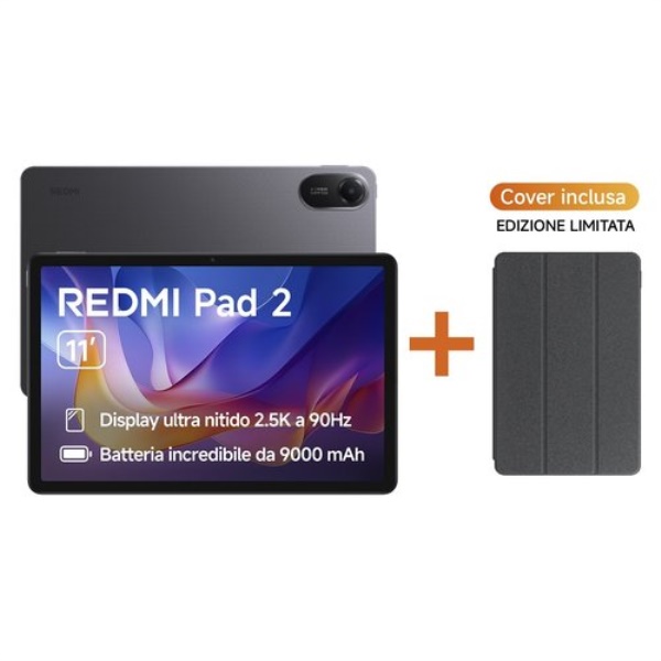 Tablet Xiaomi VHU5972EU REDMI PAD 2 con Cover Graphite gray