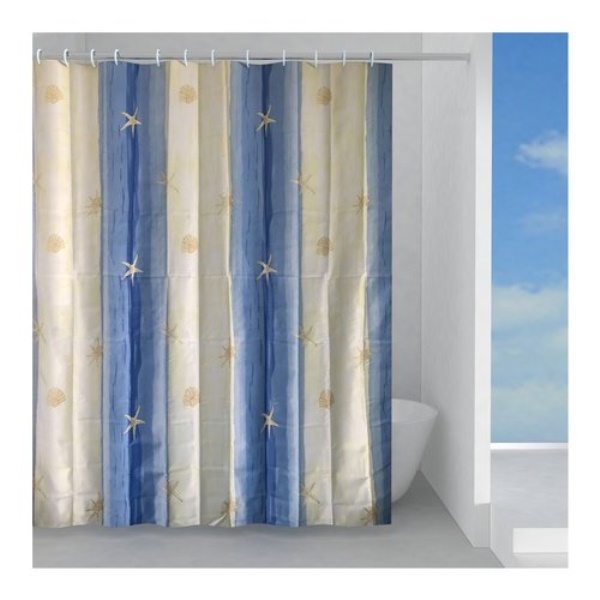 Tenda doccia Gedy TTE 1306 1830 OLTREMARE Azzurro e Beige