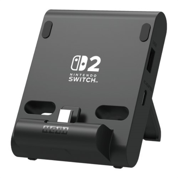 Base ricarica Hori NSX 002E SWITCH 2 Dual USB PlayStand Black