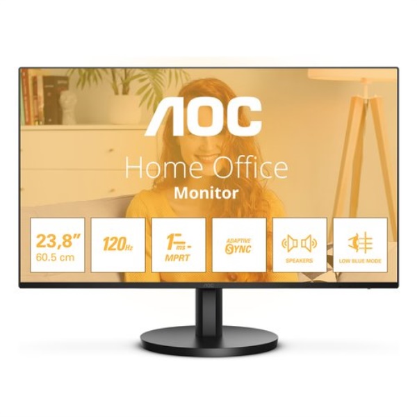 Monitor Aoc 24B3QA2 HOME OFFICE Black