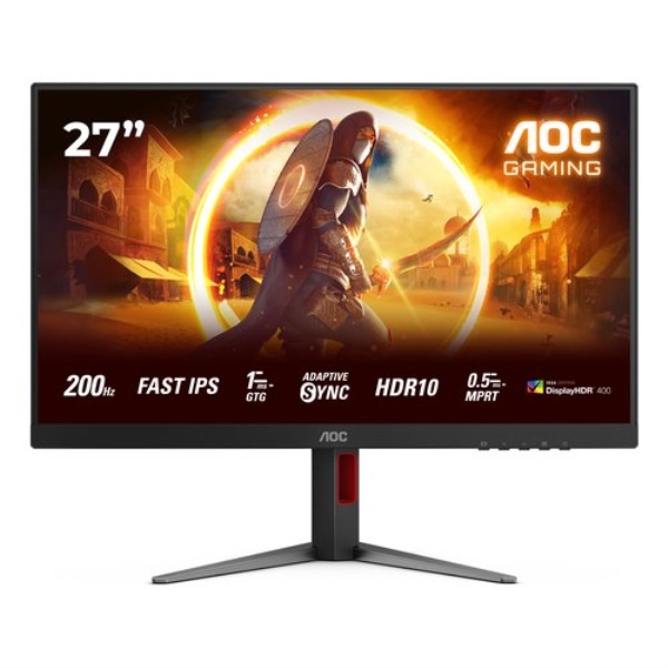 Monitor Aoc 27G4HA Pivot Black e Red